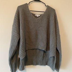 Large woven sweater